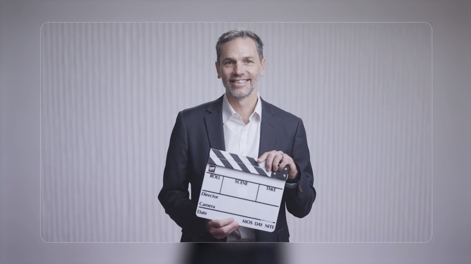 Nicolas Bidon, CEO of Ogury, in a brand launch positioning film directed by Andrew Davies at Up Studios, London